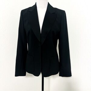 J.CREW COLLECTION Helena Blazer Size 8 One Button Notch Wool Lining Flannel NWT